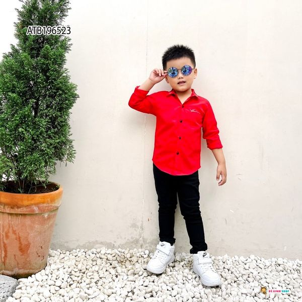 Áo sơ mi dài tay GUCC cho bé trai ATB196523