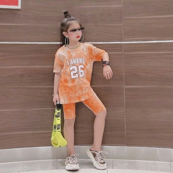 [XẢ KHO] Bộ thun lửng loang màu số 26 dễ thương cho bé gái BGB120860