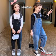 Yếm jeans dễ thương cho bé gái mix đồ QGB17348