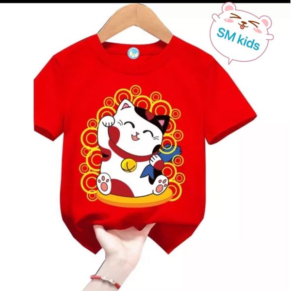 Áo thun Gia Đình Tết in Mèo cho bé trai & bé gái dịp Tết. ATB196826