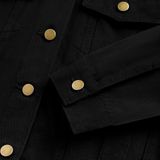  Crop Denim Jacket | Black 