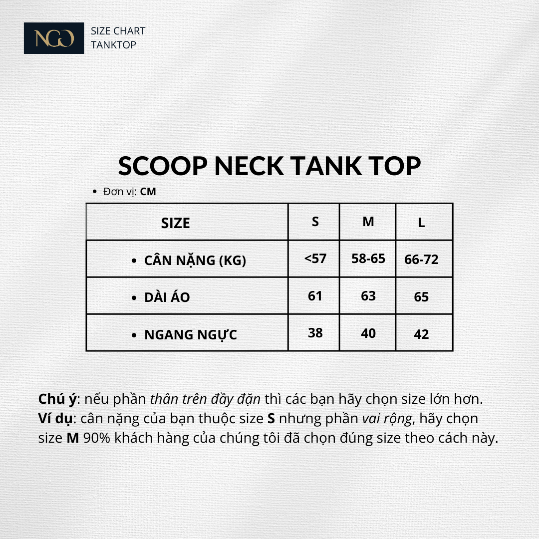  Scoop Neck Tanktop | White 