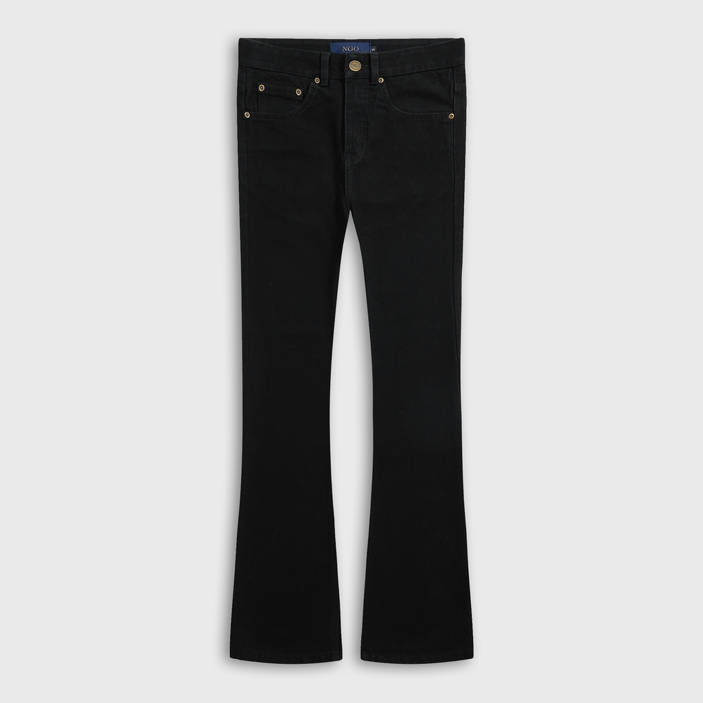 FLARED DENIM 001 BLACK – NO⁄FAITH STUDIOS