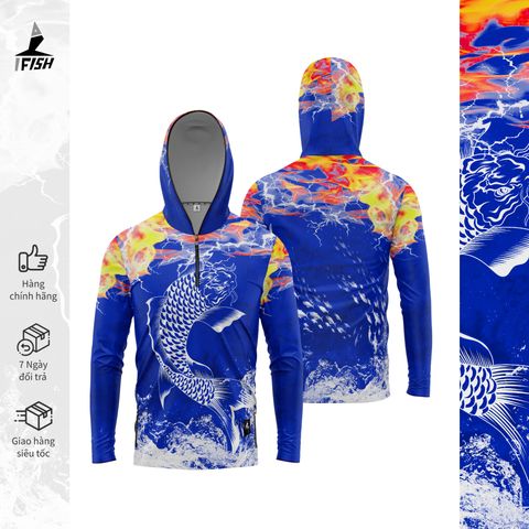 Áo đi câu cá đẹp lôi hoả