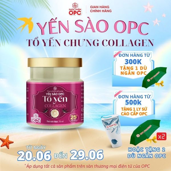  TPBS. YẾN SÀO OPC - TỔ YẾN COLLAGEN 