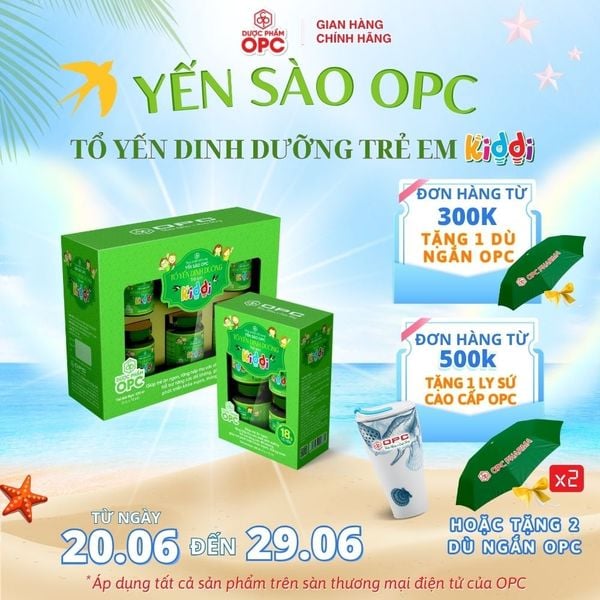  TPBS. YẾN SÀO OPC - TỔ YẾN DINH DƯỠNG TRẺ EM (KIDDI) 