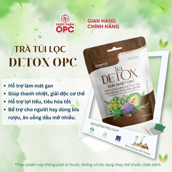  TPBS. TRÀ DETOX (Túi zip 50 gói) 
