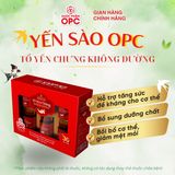  TPBS. YẾN SÀO OPC - TỔ YẾN CHƯNG KHÔNG ĐƯỜNG (Hộp 4 và 6 lọ) 