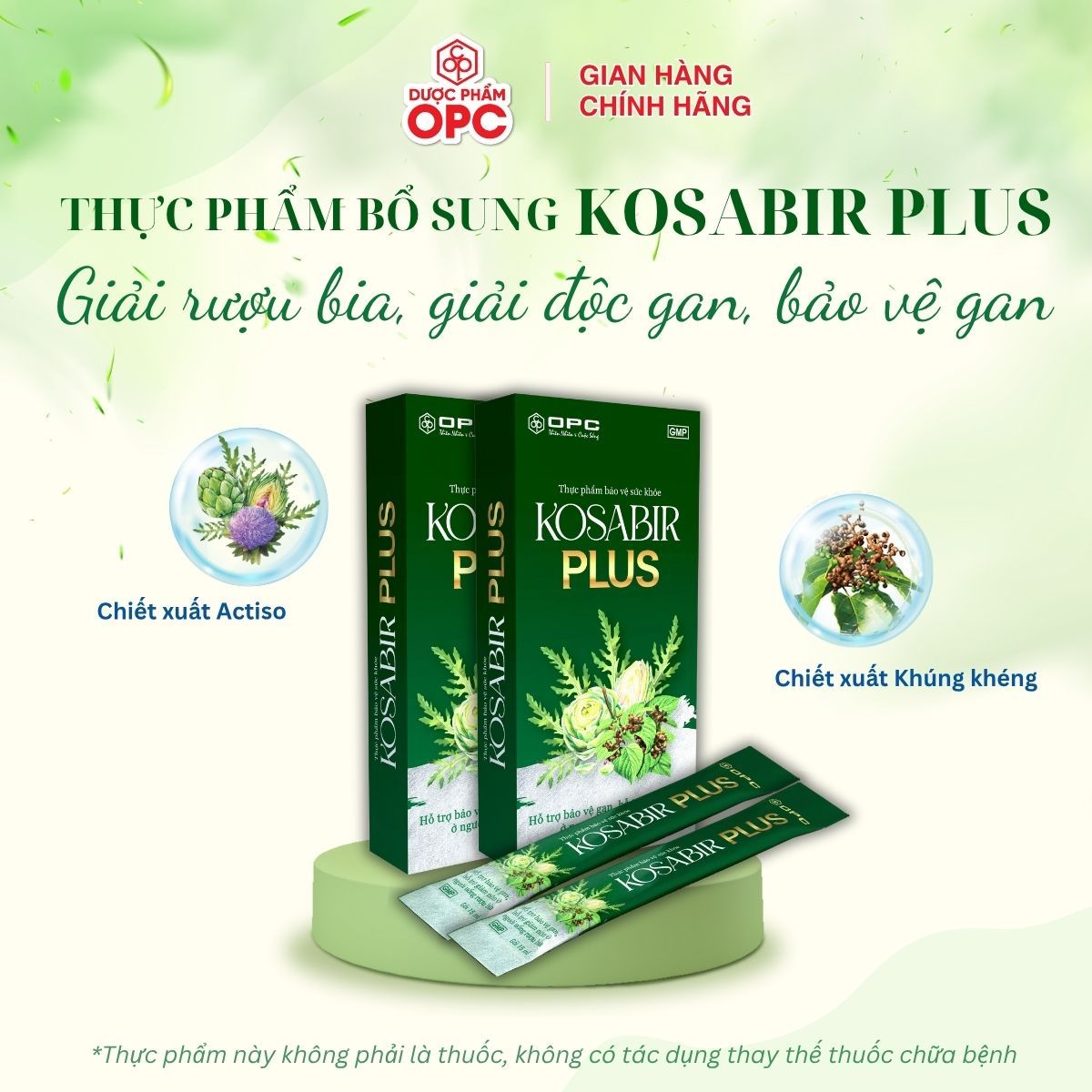  (TPBVSK) Kosabir Plus (3 hộp 10 gói x 15 ml) 