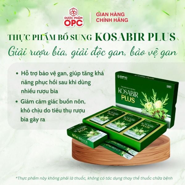  (TPBVSK) Kosabir Plus (3 hộp 10 gói x 15 ml) 