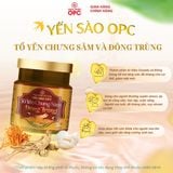  TPBS. YẾN SÀO OPC - TỔ YẾN CHƯNG SÂM VÀ ĐÔNG TRÙNG (Hộp 6 lọ) 