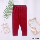  (Size 20-40kg) Quần legging dài bé gái màu trơn Q200422 