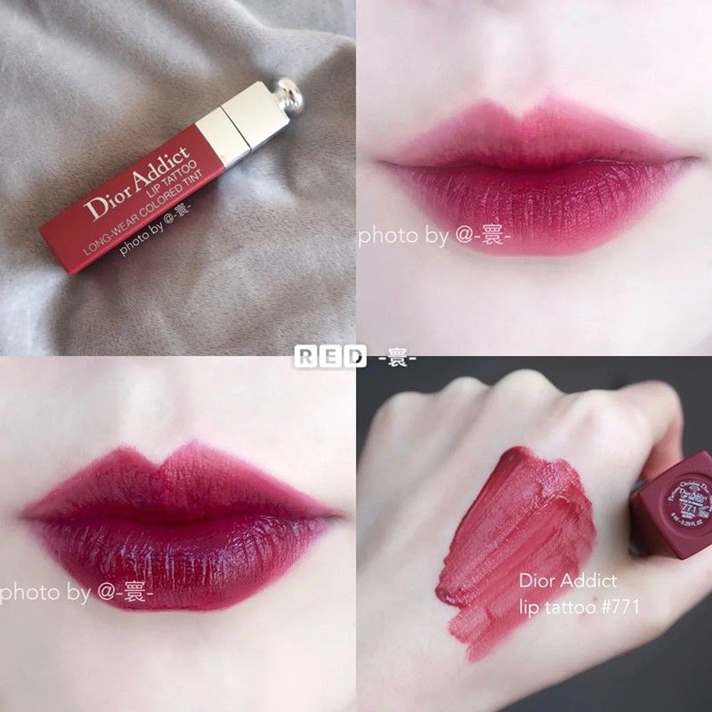 NEW DIOR ADDICT LIP TINT swatches and review 651 771  YouTube