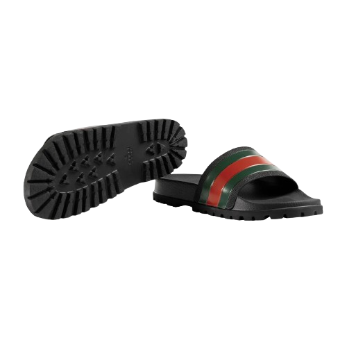Dép Gucci Web Slide Sandal Black – 7thkingdom