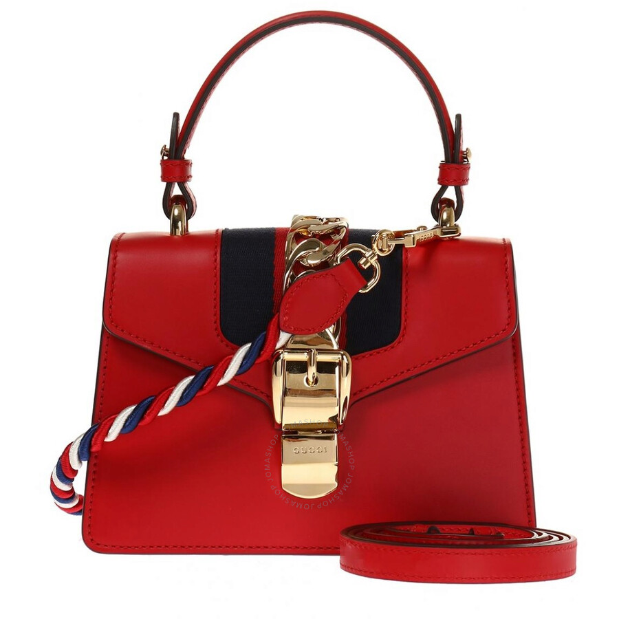 Gucci mini sylvie leather shoulder online bag