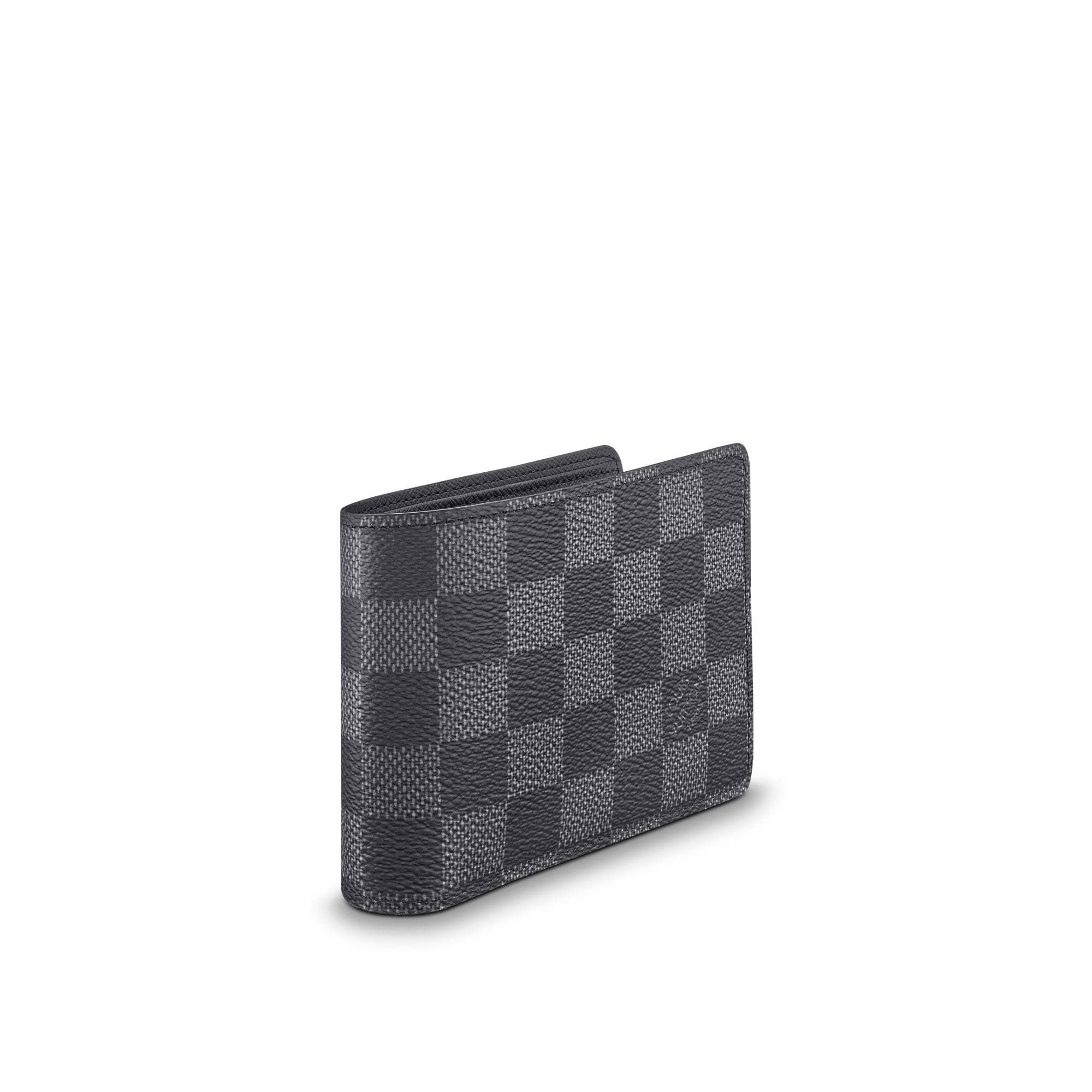 Multiple Wallet Damier Graphite Canvas - Personalisation