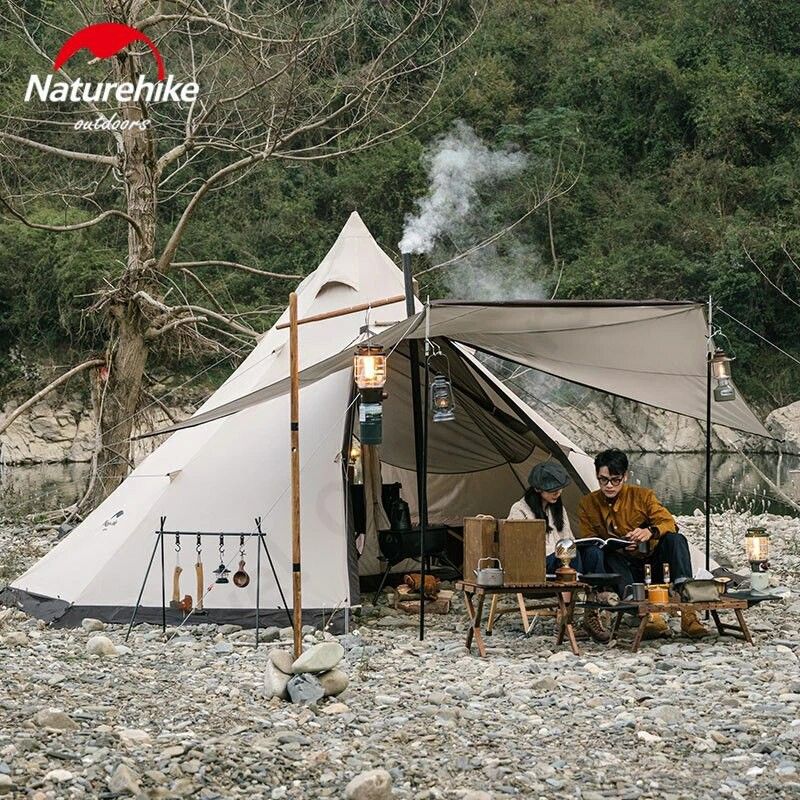 Lều Glamping 5-8 người bát giác kim tự tháp Naturehike Octagon Pyramid NH20ZP014