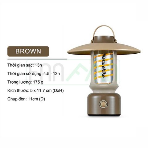 Đèn bão cắm trại treo lều Glamping Naturehike Lantern CNH22DQ024