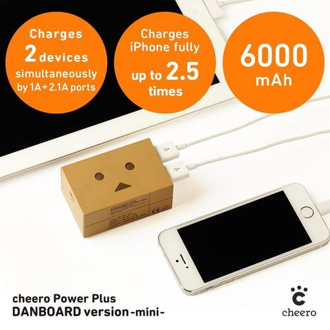 Pin dự phòng 2 cổng sạc DANBOARD Mini - 6000mAh Cheero