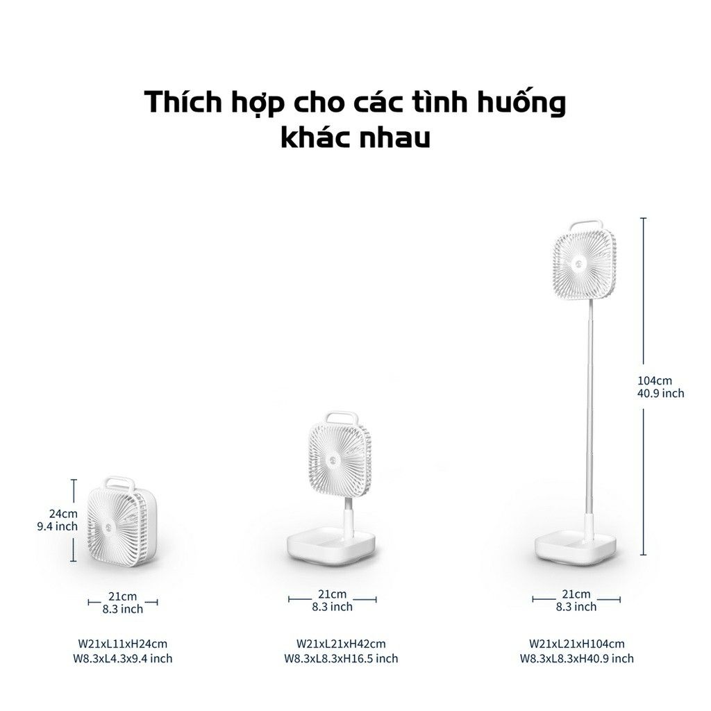 Quạt Tích Điện Gấp Gọn SwitchFan