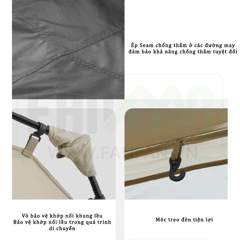 Lều Glamping tự bung 3 - 4 người Naturehike Village 5.0 CNK2300ZP022