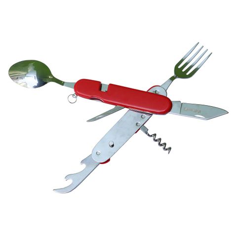 Bộ đồ ăn 2 mảnh dao muỗng nĩa dã ngoại 6 trong 1 Vultura VTR-TW2402