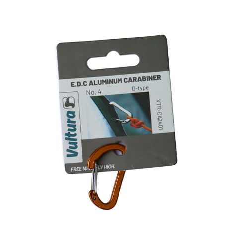 Carabiner nhôm chữ D số 4 Vultura VTR-CA2401