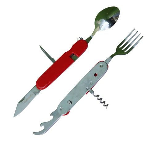 Bộ dao muỗng nĩa dã ngoại 6 trong 1 xếp gọn có thể tách rời Vultura VTR-TW2402