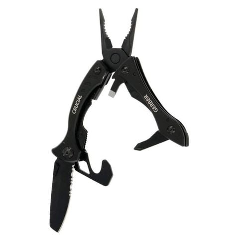 BỘ KỀM-DỤNG CỤ ĐA NĂNG GERBER CRUCIAL BLACK - WITH STRAP CUTTER