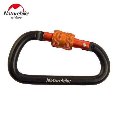 MÓC NHÔM CARABINER KHOÁ VẶN NATUREHIKE 6CM NH15A005-H