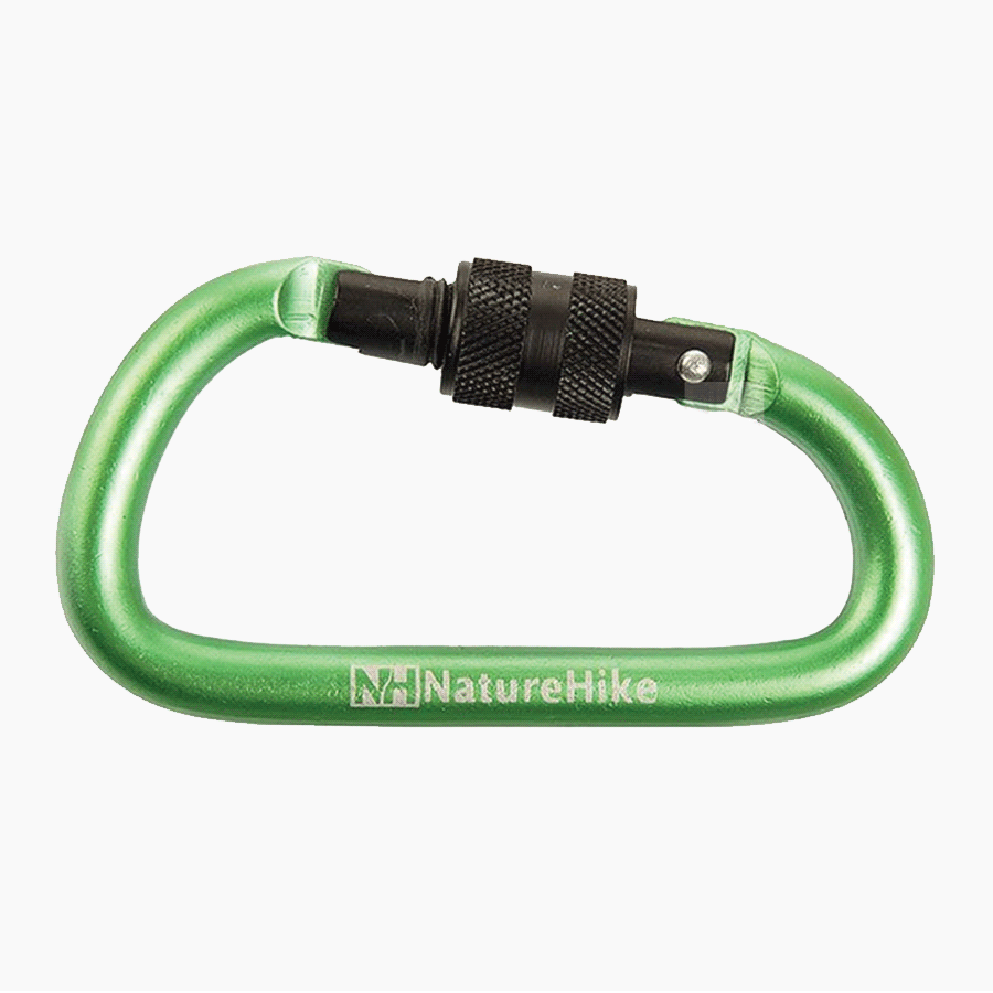 MÓC NHÔM CARABINER KHOÁ VẶN NATUREHIKE 6CM NH15A005-H