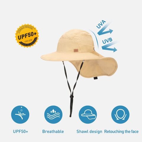 Nón rộng vành có che gáy Naturehike NH21FS531