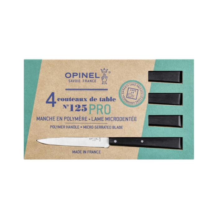 Bộ 4 dao bàn ăn dã ngoại Opinel table knives No.125 PRO POLYMER