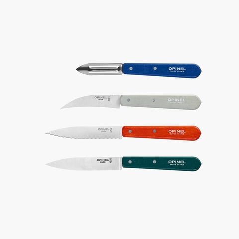 Bộ 4 dao bếp cắt tỉa rau củ dã ngoại Opinel Les Essentiels