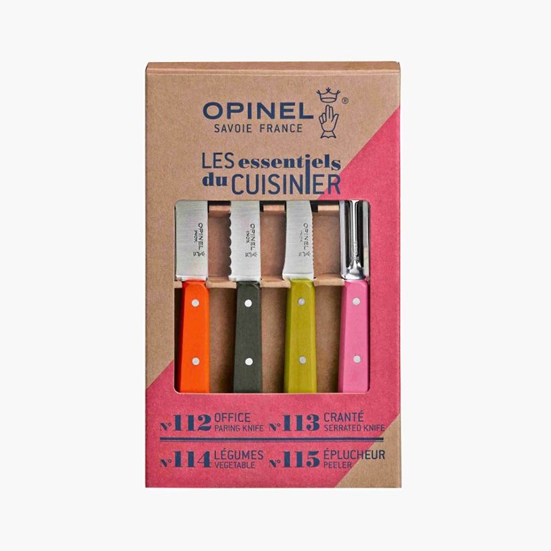 Bộ 4 dao bếp cắt tỉa rau củ dã ngoại Opinel Les Essentiels