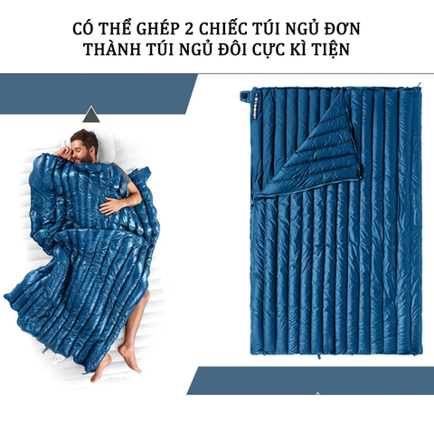 Túi ngủ chần lông vũ CW295 siêu nhẹ Naturehike CNK2300SD013