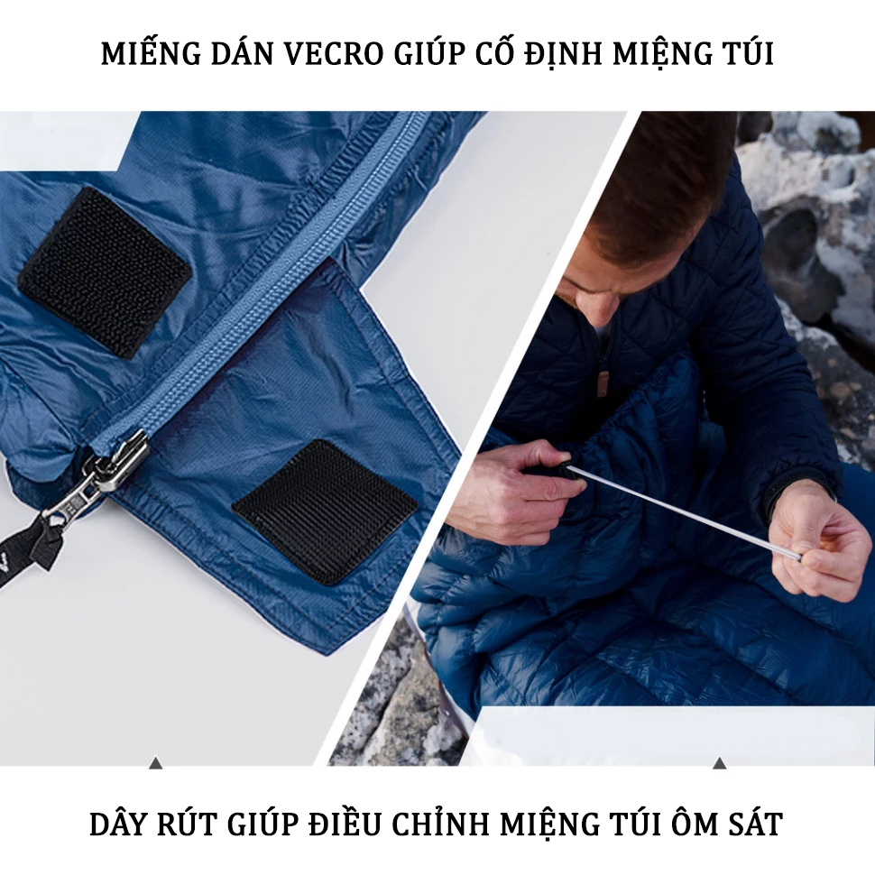 Túi ngủ chần lông vũ CW295 siêu nhẹ Naturehike CNK2300SD013