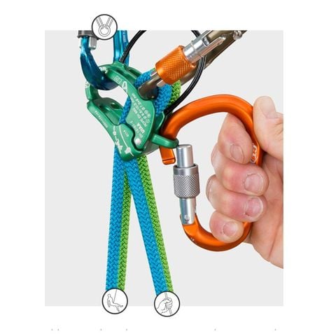 Dụng cụ An Toàn Hãm Lực Rơi đa năng Climbing Technology BE-UP BELAY DEVICE - 2D657A5