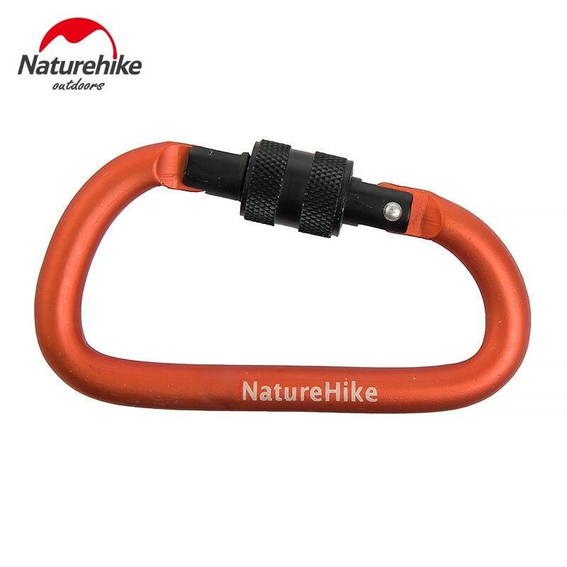 MÓC NHÔM CARABINER KHOÁ VẶN NATUREHIKE 6CM NH15A005-H