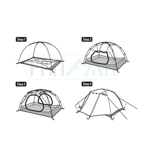 Lều 2 - 3 người, 2 lớp Naturehike  CNK2300ZP024