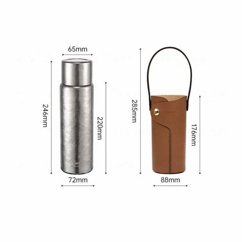 Bình giữ nhiệt Titanium Naturehike CNK230CF012 (Kèm bao da)