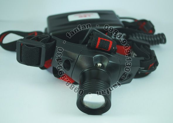 Đèn đeo trán Cree 18650 zoom headlamp