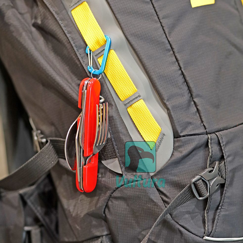 Bộ đồ ăn 2 mảnh dao muỗng nĩa dã ngoại 6 trong 1 Vultura VTR-TW2402