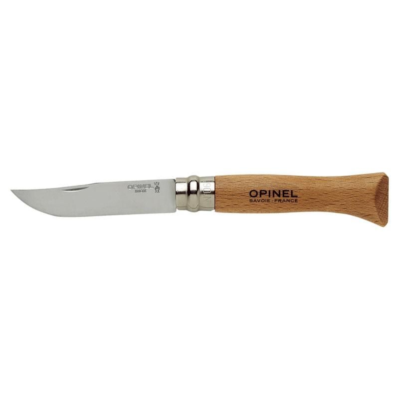 DAO XẾP DU LỊCH OPINEL BEECHWOOD No.6 STAINLESS STEEL 404