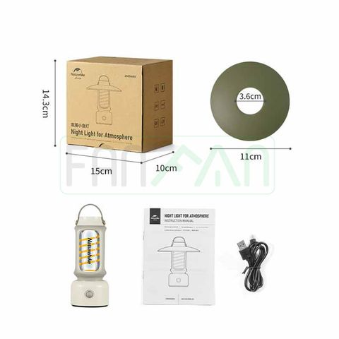 Đèn bão cắm trại treo lều Glamping Naturehike Lantern CNH22DQ024