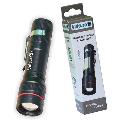 Đèn pin sạc dã ngoại 200 Lumen Vultura VTR-FL2401