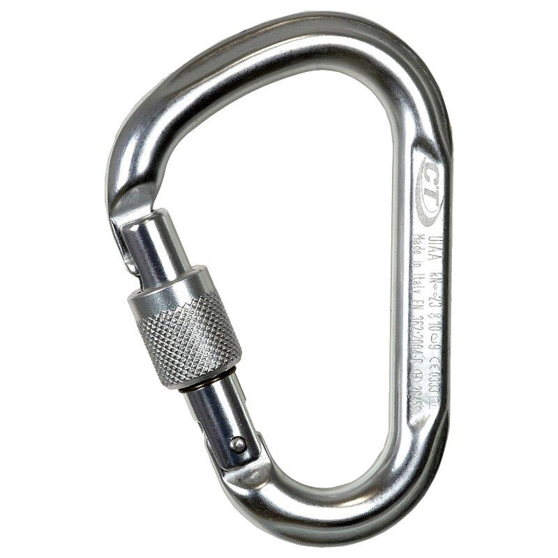 Móc Khóa Carabiner Climbing Tech SNAPPY SG Bạc Khóa Xoay(screwgate) - 2C45900 XTB