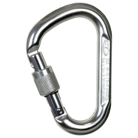 Móc Khóa Carabiner Climbing Tech SNAPPY SG Bạc Khóa Xoay(screwgate) - 2C45900 XTB