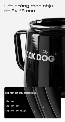 Ấm pha cà phê tráng men dã ngoại Blackdog BD-YC011