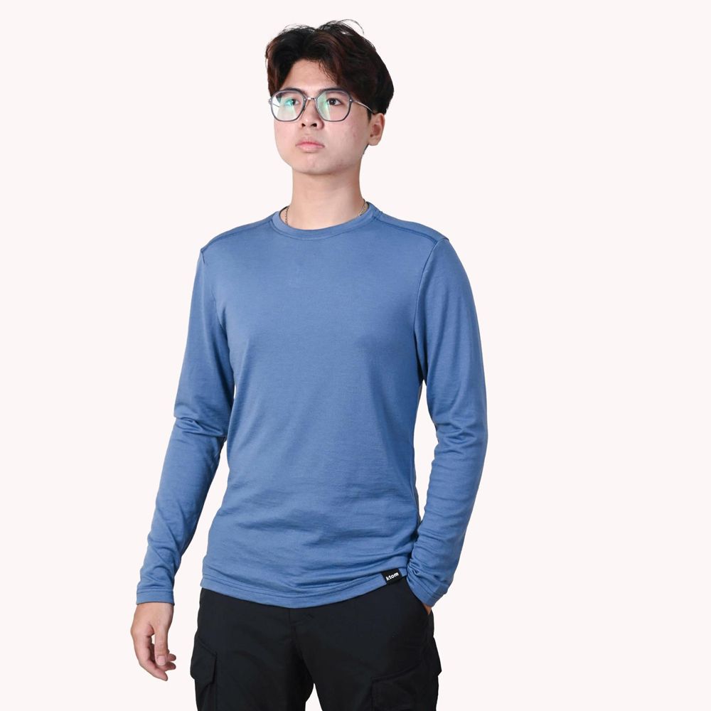 Áo thun lông cừu giữ nhiệt nam Ktom K156